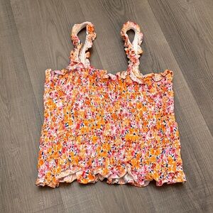 Floral Smocked Women's Top